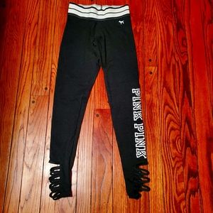 RARE! NWOT! VS PINK GRAY/GREY LEGGINGS XS